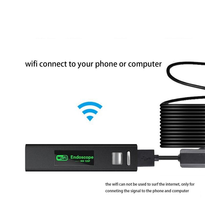 WIFI HD Camera Endoscope Waterproof 8mm 10m 5m 3.5m 2m USB Cable Inspection Video Camera Borescope Endoscope For IOS Android