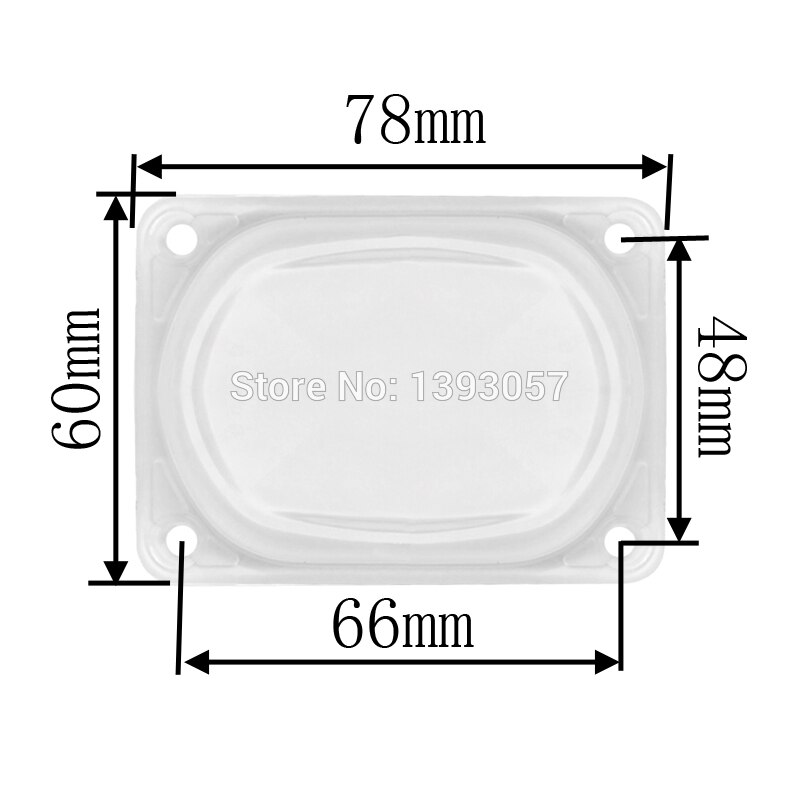 2Set 20W 30W 50W Led Cob Lens Reflector 78Mm * 60Mm Bolle Acryl Lens voor 110V 220V Spotlight Flood Light High Power Cob Chip