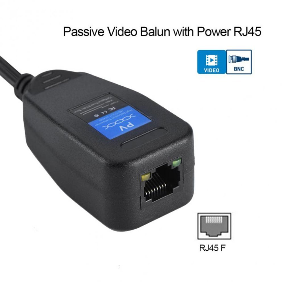 5 Pairs CCTV Coax BNC Video Power Balun Transceiver to CAT5e 6 RJ45 Connector HJ55