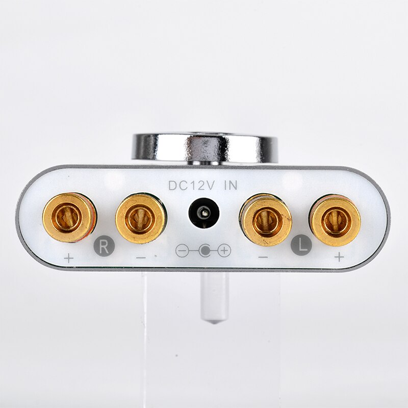 Mini Desktop Audio Digital Amplifiers Bluetooth 4.2 Amplifier Hi-Fi Stereo 2.0 Amp Theater Aux Bluetooth(Grey)