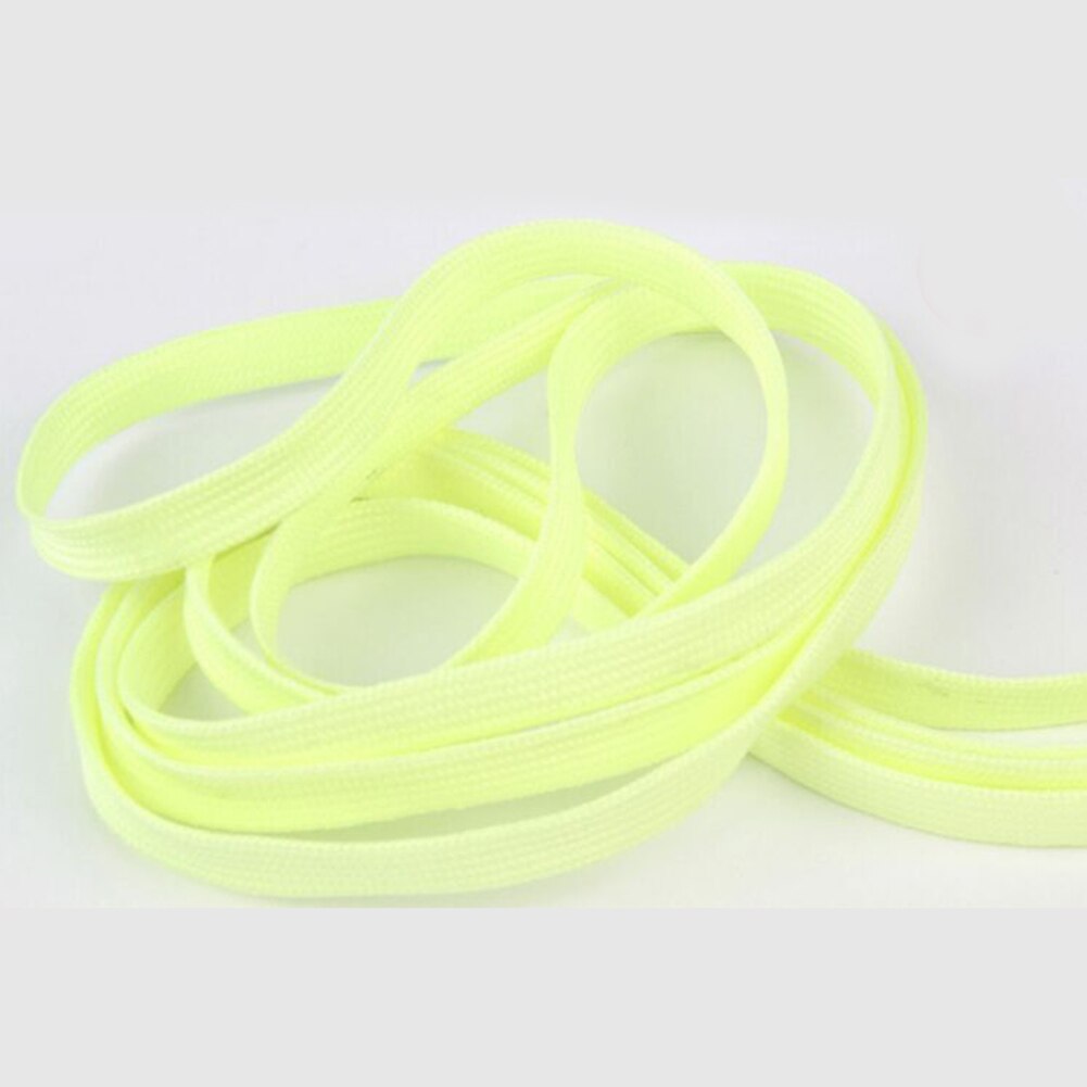1 par självlysande skosnören sportglöd i mörk färg fluorescerande skosnören godisfärg stil punk hip hop skosnören