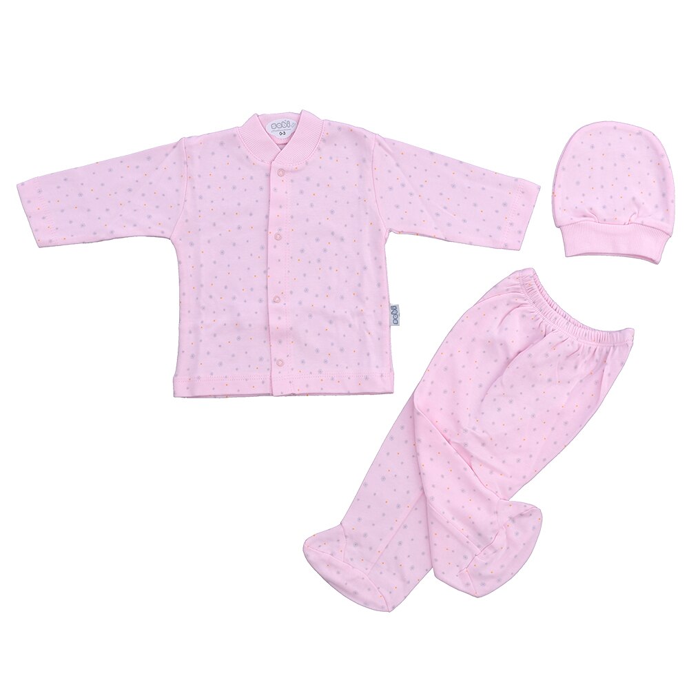 Baby Pyjama Jurk Kleding Voor Meisjes Jongens Nachtkleding Kinderen Nachtkleding Pasgeboren Sets Badjas 0-3 Maand Vier Seizoen katoen: Roze