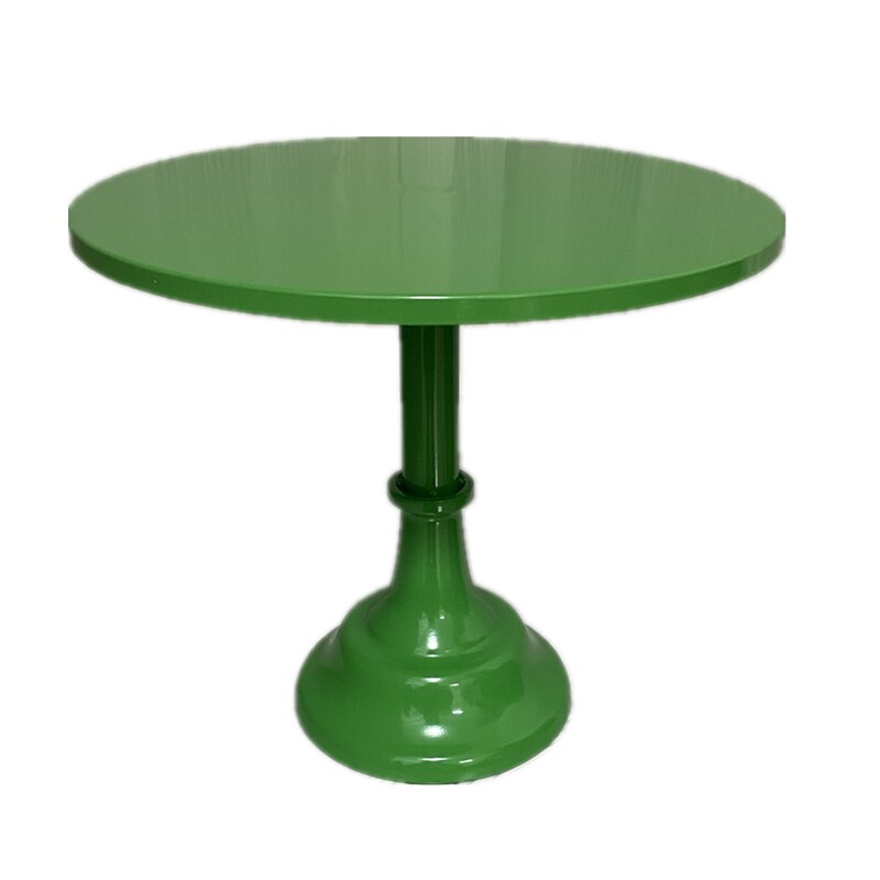 Cake stand Home party display stand wedding decoration wrought iron birthday tray dessert fudge desktop afternoon tea cake stand: GREEN / 12 inches