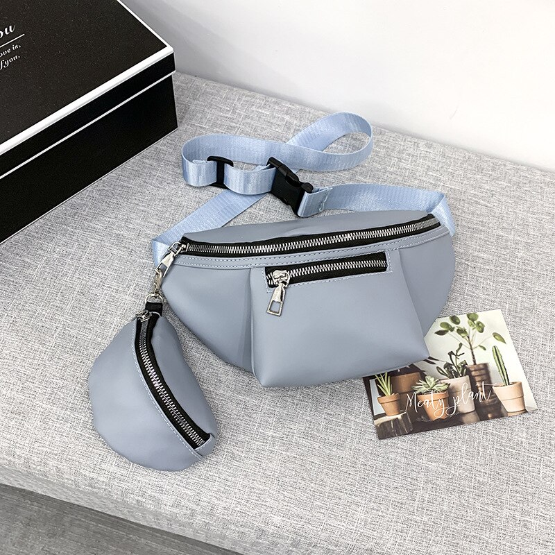 Kleine und Große Kühlen Brust Tasche mädchens Umhängetasche Straße Einzel-Schulter Tasche Harajuku Weichen Schwester Läuft Tasche: blau