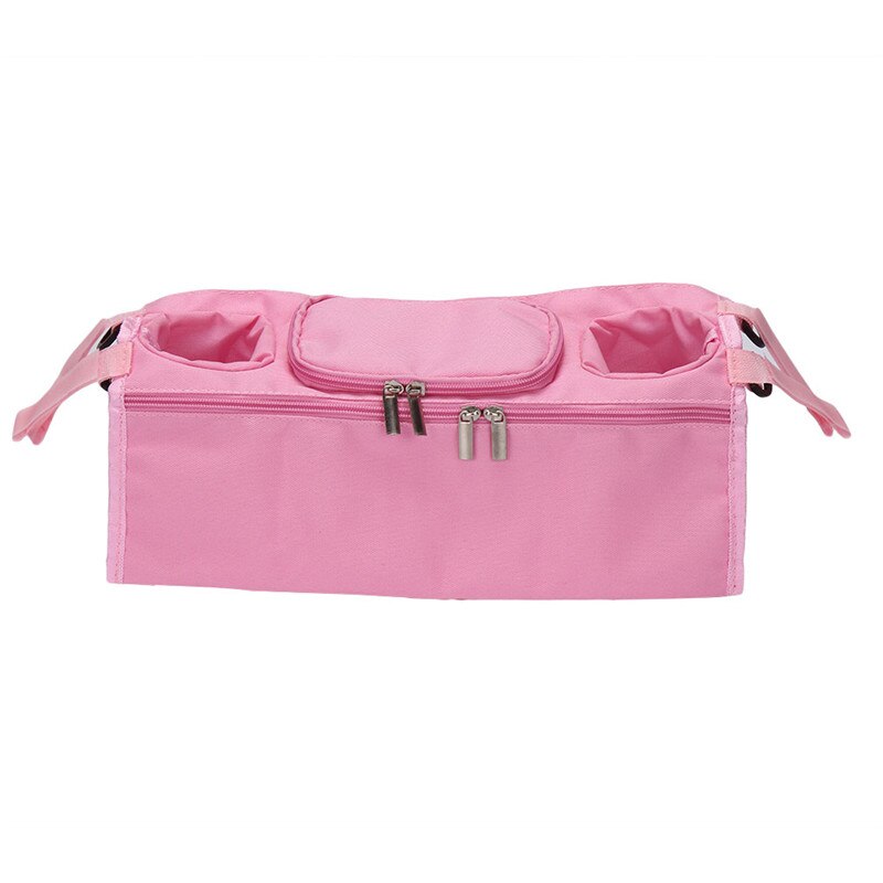 Cochecito de bebé organizador refrigerador y bolsas térmicas para mamá cochecito colgante cochecito carrito botella bolsos accesorios de cochecitos: Pink