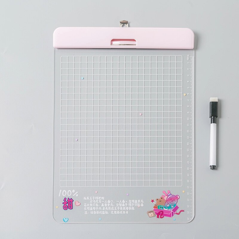 30*21cm Cartoons Series Writing Board Clip Stationery A4 Paper Acrylic Pad Splint Transparent daisy Clipboard School Supplies
