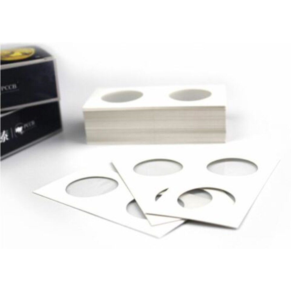 100Pcs/Set Cardboard Display Storage Holder Collection Supplies for 40x40mm Coin Держатель картонных монет