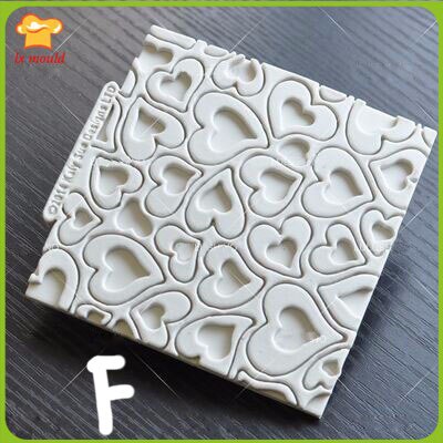 Textur designs spitze silikon form für kuchen dekorieren zucker paste formen: F