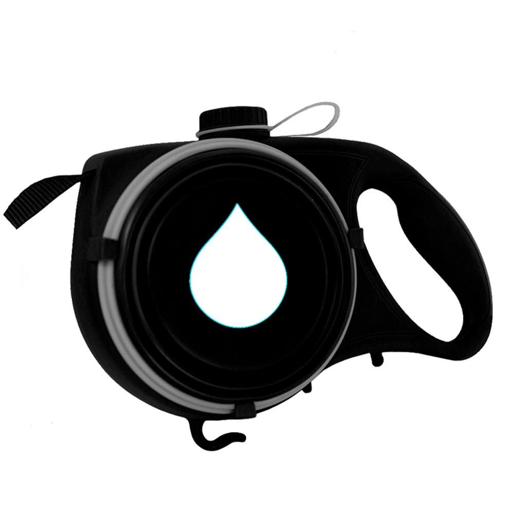 Multifunction Pet Dog Leash with Built-in Water Bottle Bowl Waste Bag Dispenser Outdoor Walking