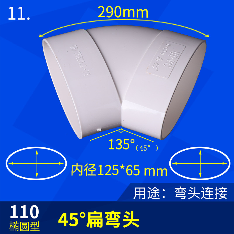 toilet shifter PVC toilet connection Adjustable Length Flat Pipe Fittings Sewage System accessories drain pipe