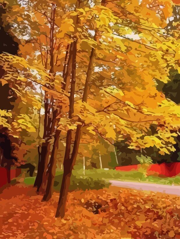 HUACAN Ölgemälde Durch Zahl Herbst Landschaft Handgemalte Kits Zeichnung Leinwand Färbung Bilder Malen Home Dekoration: SZHC975