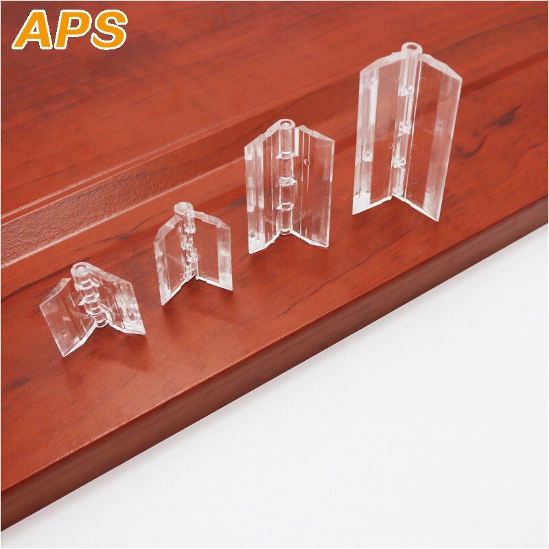 10Pcs 25X33mm 30X33mm 45X33Mm 65X42Mm Plastic Vouwen Scharnieren Transparant Plexiglas Scharnier Duurzaam Clear acryl