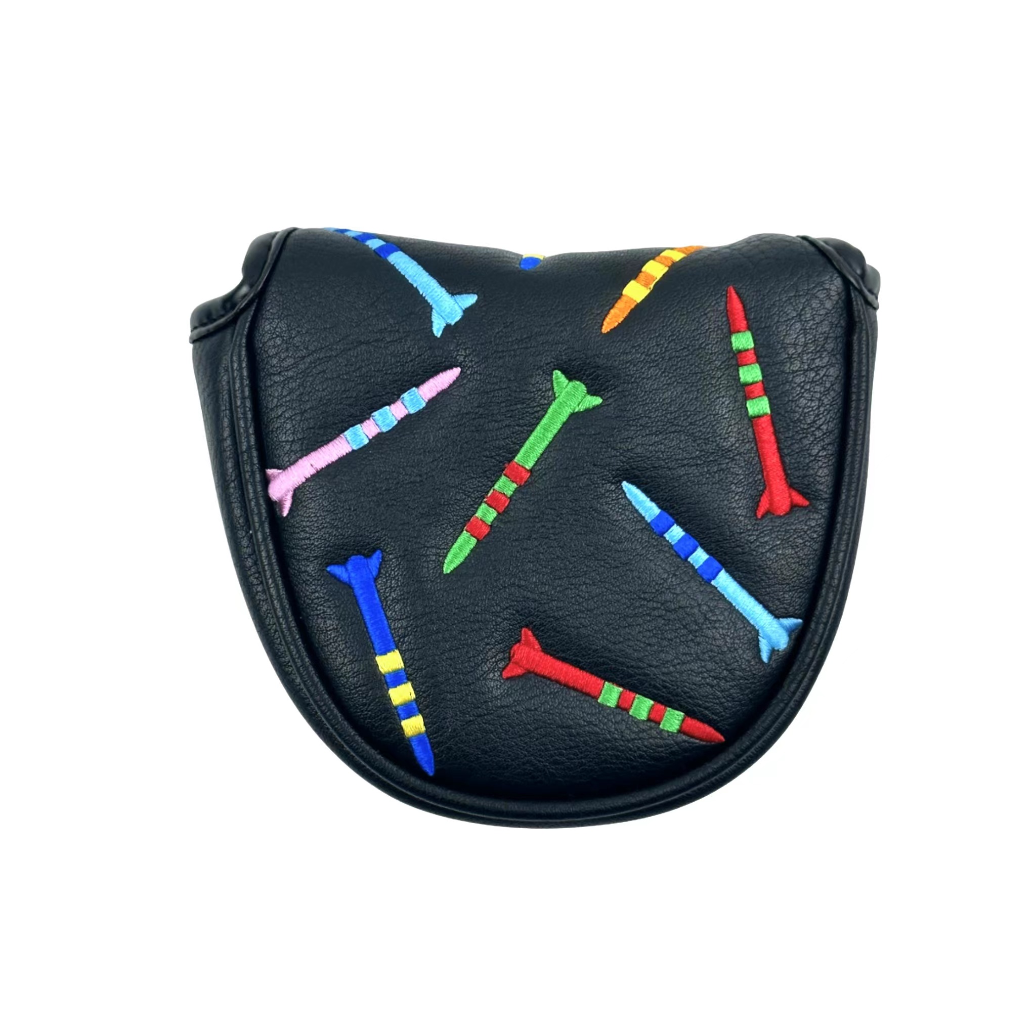 Missile Patroon Putter Cover PU Lederen Mallet Putter Cover Magnetische Sluiting Golf Head cover 1PC: Licht Groen