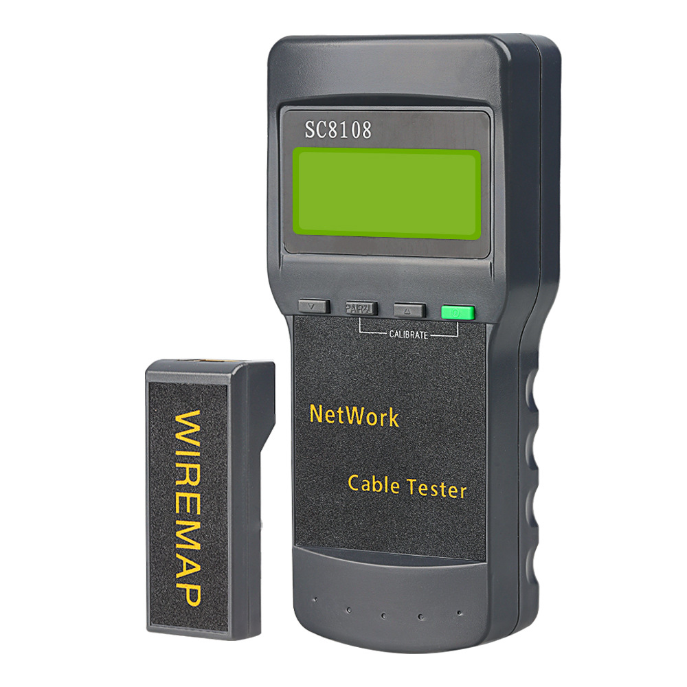 Sc8108 bærbare lcd-netværkstestere og lan-telefonkabeltestere med lcd-skærm kat . 5 rj45: Blå