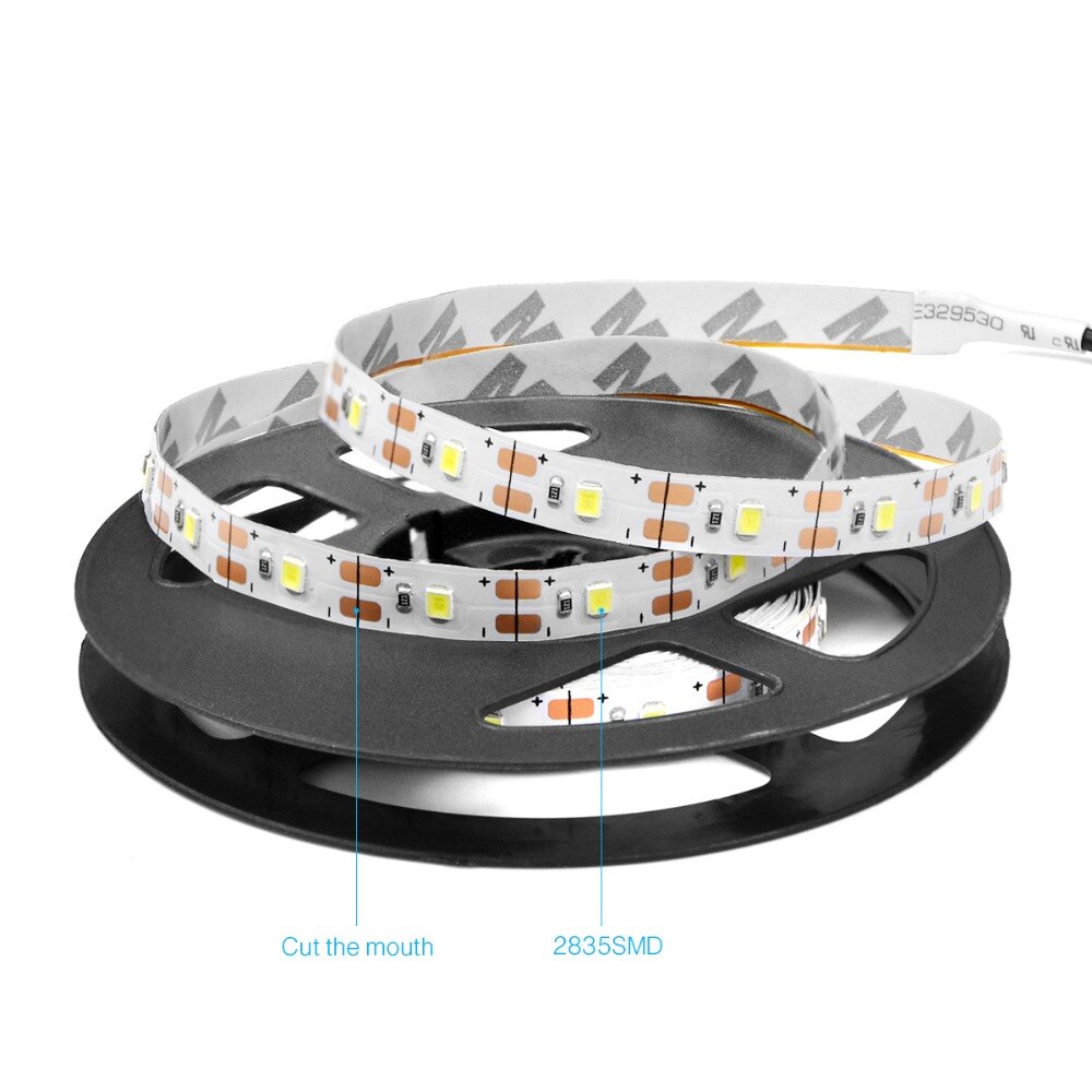 Dc 5V Usb Led Strips 2835 Wit Warm Wit Tira Led Strip Licht Tv Achtergrond Verlichting Tape Home Decor lamp 1- 5M