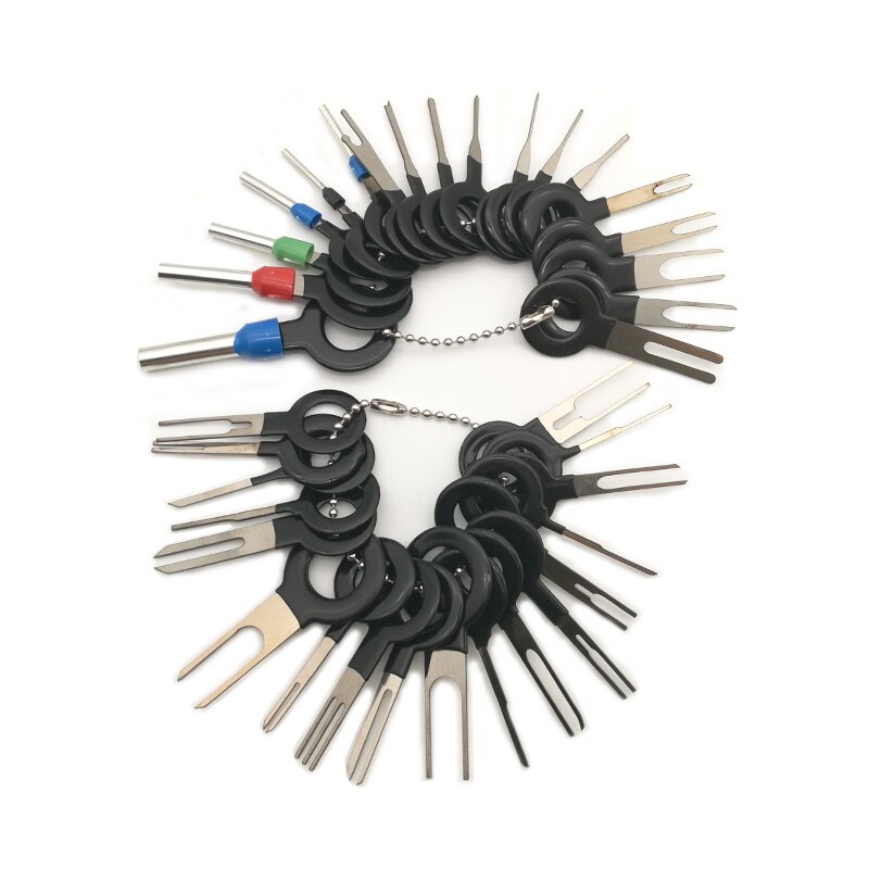 Kit de Extractor de pines para coche, herramienta de extracción de terminales, removedor de pines, Conector de crimpado de cableado eléctrico, herramientas manuales de reparación, 36 Uds.