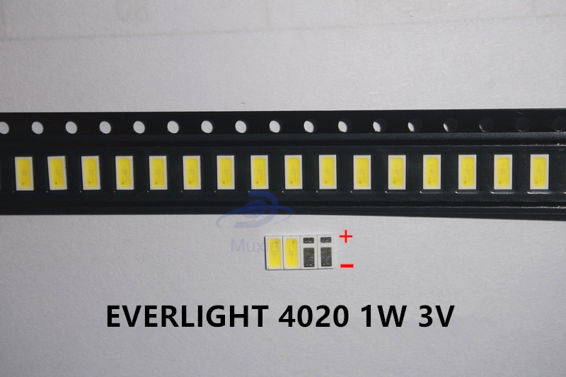 Voor INNOLUX LED LCD Backlight TV Toepassing LED Backlight EVERLIGHT 1W 3V 4020 Koel wit LCD Backlight voor TV 50-715TUN3C