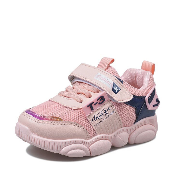 Sportssko til piger forår efterår netstof åndbar drenge sneakers børn store pigesko str. 26-31 sp076