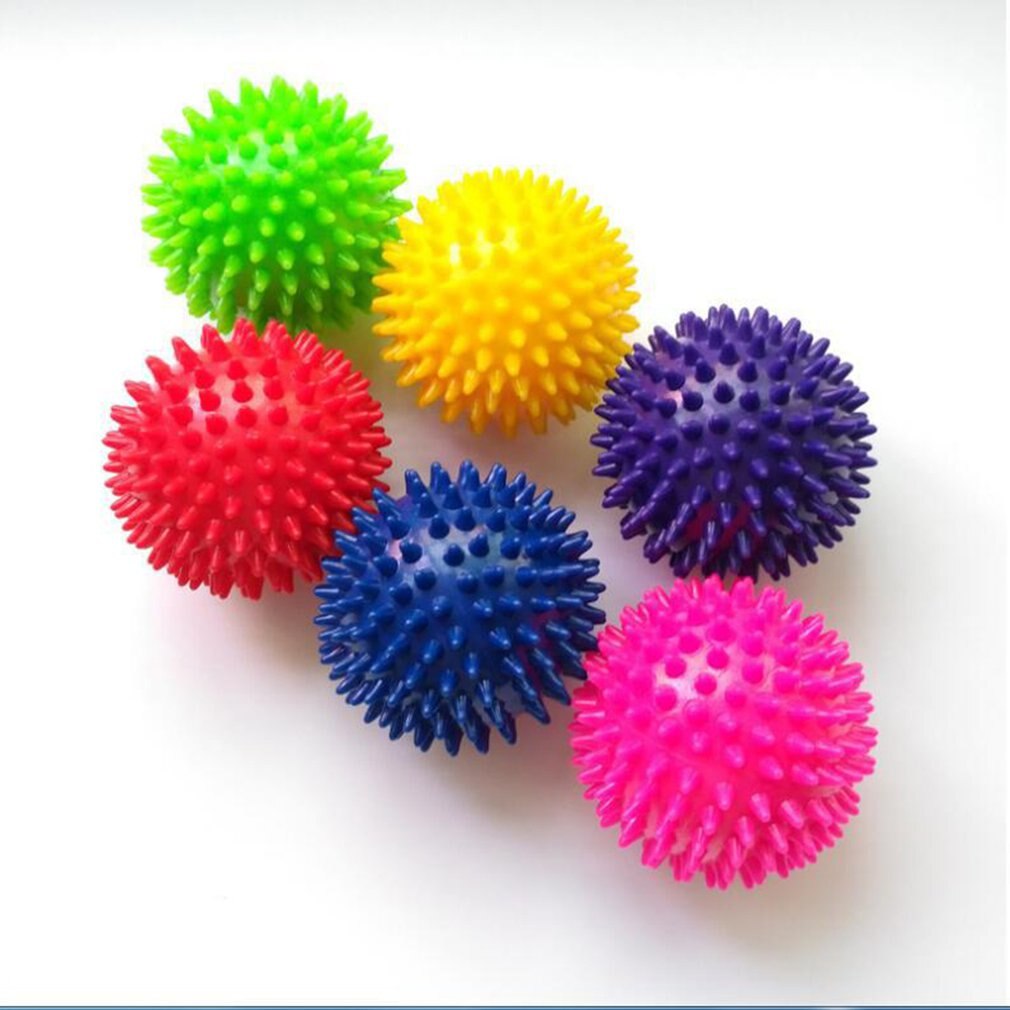 Fitnessmassagebal van pvc plus harde revalidatiebal, acupunctuur spierhandbal, yogafitnessmassagebal 7.5/9.5cm