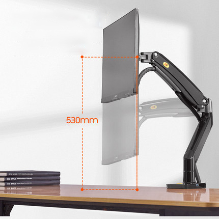 NB F100A Gas Spring Arm 22-35 inch Screen Desktop Monitor Holder 360 Rotate 3-12kgs Monitor Mount Arm with USB 3.0 Port