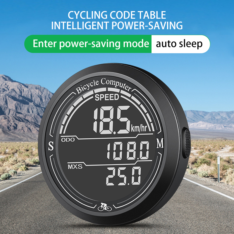 Bike Computer and Bicycle Odometer Wired MPH KM/H Bike Speedometer with Automatic Wake-Up Cycling Speed Tracker