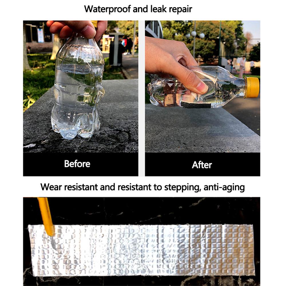 Sterke Aluminium Folie Butyl Rubber Tape Reparatie Afdichtingstape Pijp Glazen Vloer Dak Raam Muur Waterdichte Lijm