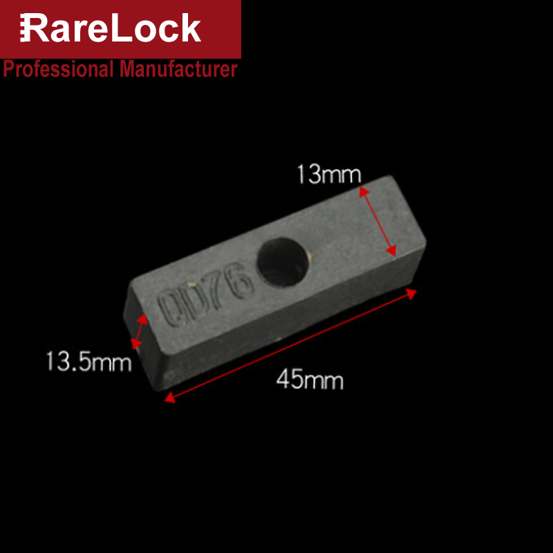 4pcs Window Sliding Door Stop Block for Home Security Bathromm Accessories Furniture Hardware DIY Rarelock MS533 i: 1 Hole Black 13.5mm