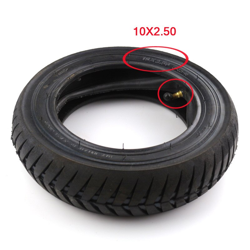 Pneu de 10x3.0, 10x2.50, 10x25, 10x2.125, 10x2, 10x, chambre à air pour Scooter électrique: 10X2.50 SET C