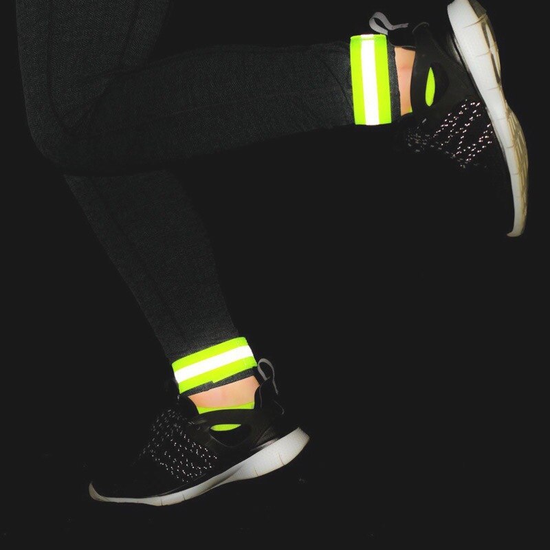 Tiras reflectantes de ciclismo para correr y pescar, cinta reflectante de seguridad en bicicleta, 1 unidad