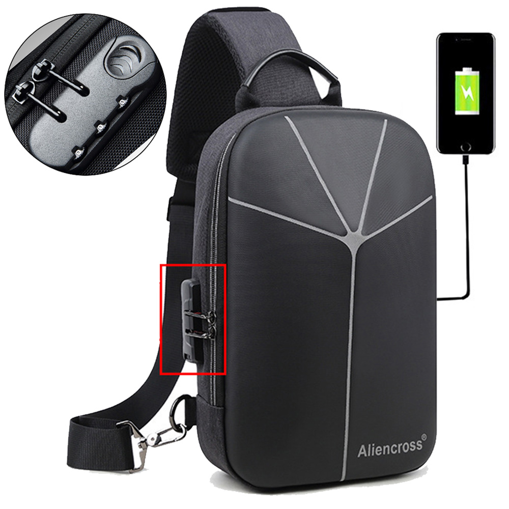 Multifunction Crossbody Bag for Men Anti-theft Shoulder Messenger Bags Male Waterproof Short Trip Chest Bag Pack