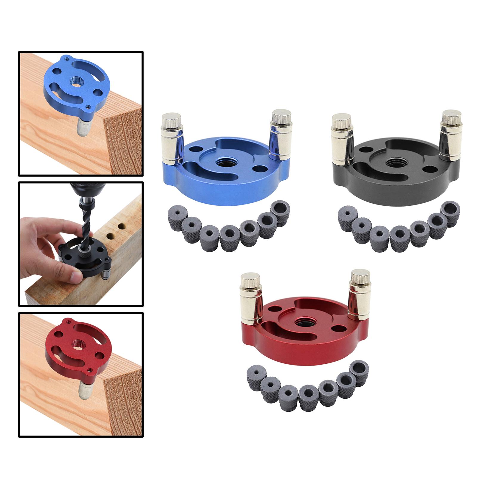 Verticale Zelfcentrerende Deuvel Jig Kit 2/3/4/5/6/8/10Mm verticale Perforator Boor Bussen Pocket Locator Voor Houtbewerking Beuken