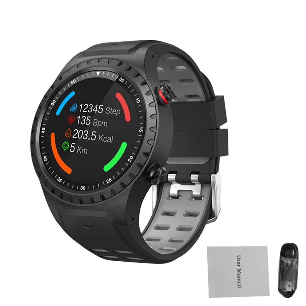 SMA-M1 GPS montre de sport Bluetooth appel téléphone montre multi-sports boussole Altitude Sports de plein air montre de Fitness intelligente: Gray