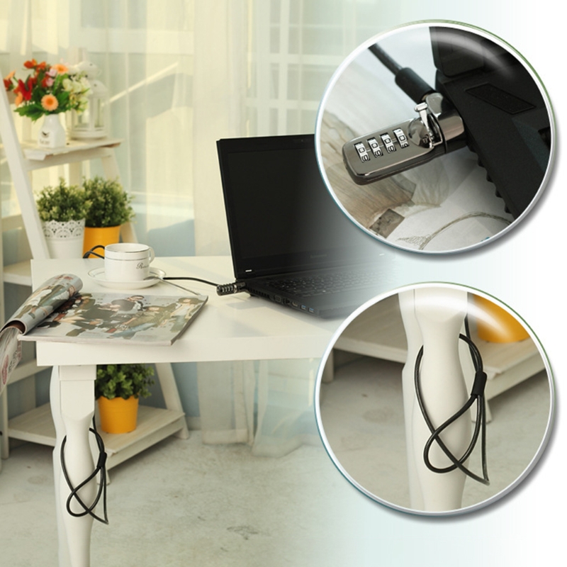 066A Kensington Password Cable Lock for Monitor Digital Equipment Anti-Theft Lock Computer PC Laptop Protective Locker