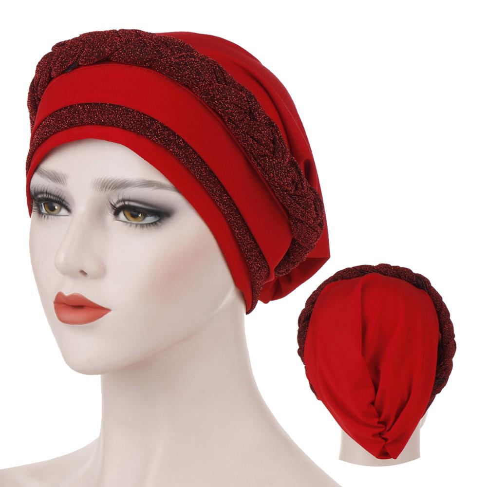 Twee-Tone Mode Moslim Tulband Motorkap Klaar Te Dragen Innerlijke Hijaabs Islamitische Wraps Vrouwen Hoofd Sjaal hijab Caps