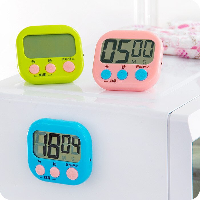 Timer Multi-function Countdown Electronic Egg Timer Kitchen Baking Time Reminder In English