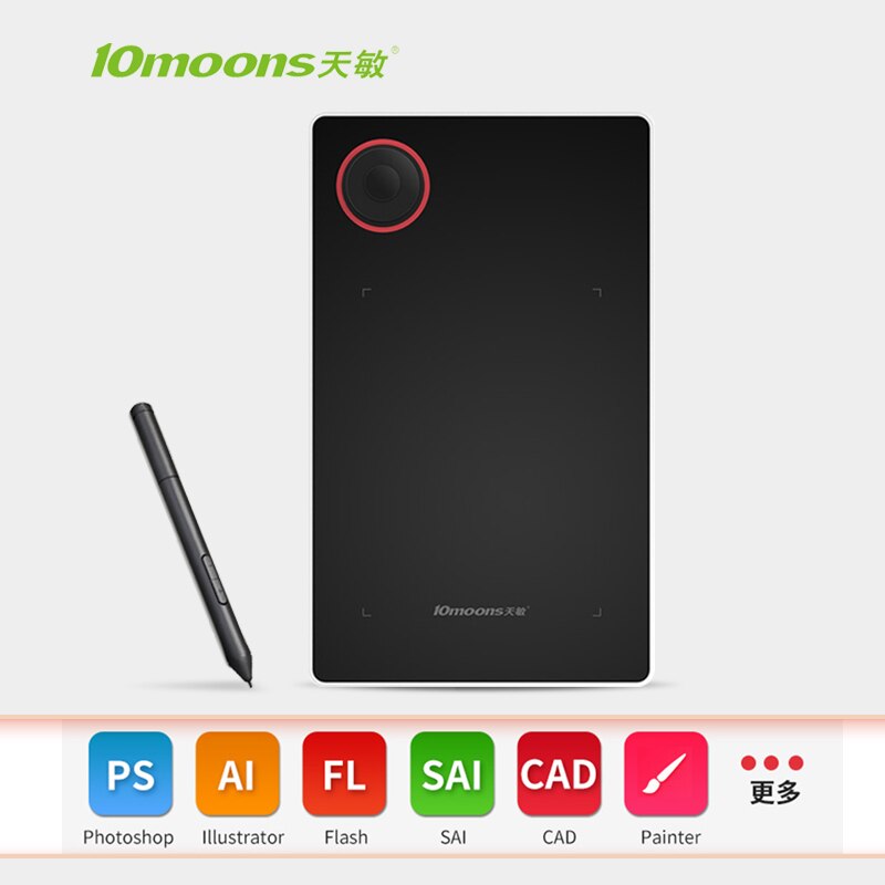 Tishric G50 5 Inch Grafische Tablet Grafische Tablet Trekken Tekening Tablet Digitale Voor Tekening & Game Osu Met 8192 niveaus Pen