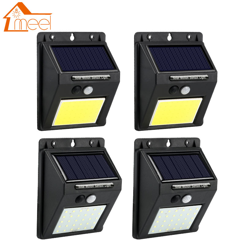 Waterproof PIR Motion Sensor Solar Light 20 30 48 60 96 LED Rechargeable Security Solar Lamp Outdoor Emergency Wall Light