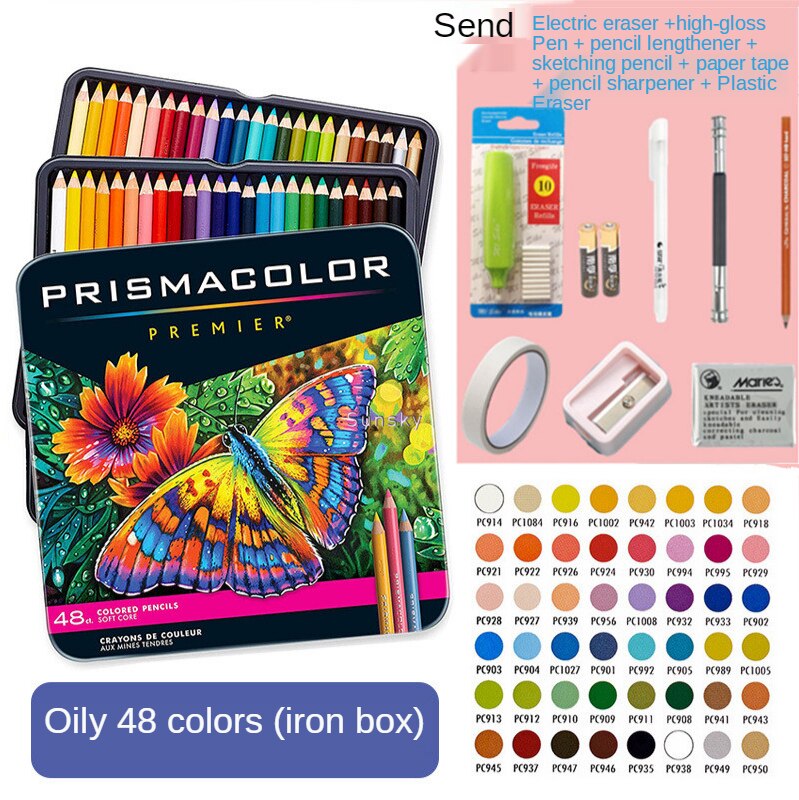 Tin Prismacolor Premier – crayons de couleur souples pour adultes, 72/132/150, pour livres de coloriage, dessin, croquis, étudiants artistes