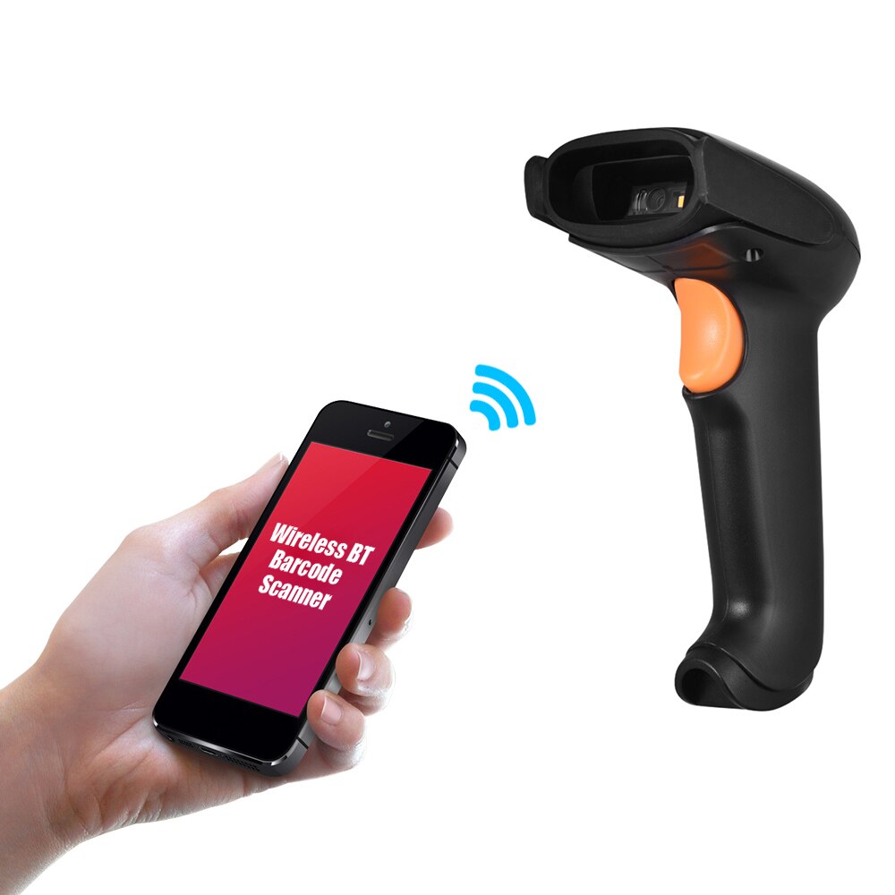 Aibecy Handheld Barcode Scanner USB 2.4G Draadloze 1D 2D QR Code Scanner BT Reader CMOS Image Scanning Levert