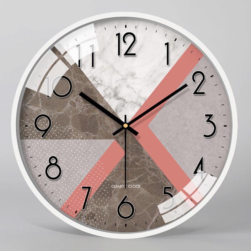Luxus Wanduhr Metall Küche Wohnzimmer Große Moderne Uhr Heimat Zauberstab Heimat Dekor Duvar Saati Stille Kreative Uhren b50: Stil 4 / 10 Zoll