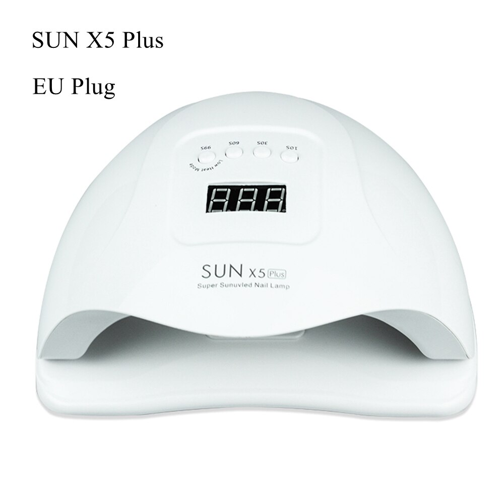 Sun S9-lámpara UV LED para secar esmalte, de uñas en Gel, para manicura, Reino Unido, EE. UU., con pantalla LCD: SUNX5PLUS 1