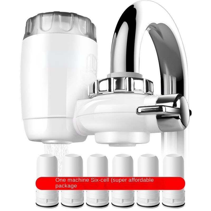 Wasserfilter Wasserhahn Filter Allgemeine Küche klopfen Wasser Vor Filterung Direkt Trinken Luftreiniger Wasserhahn Verlängerung klopfen Wasser Filter: 6 Filter Elemente