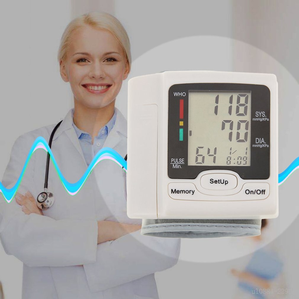 LCD Digital Display Sphygmomanometer Home Health Monitoring High Precision Sphygmomanometer 99 Pairs Of Memory