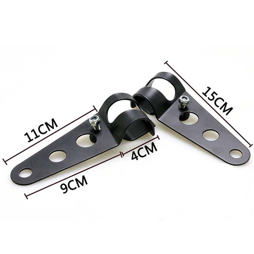 Universal Motorcycle Headlight Brackets Headlamp Mounting Clamps Head Light Support Front Lamp Carrier 28mm-36mm and 35mm-43mm