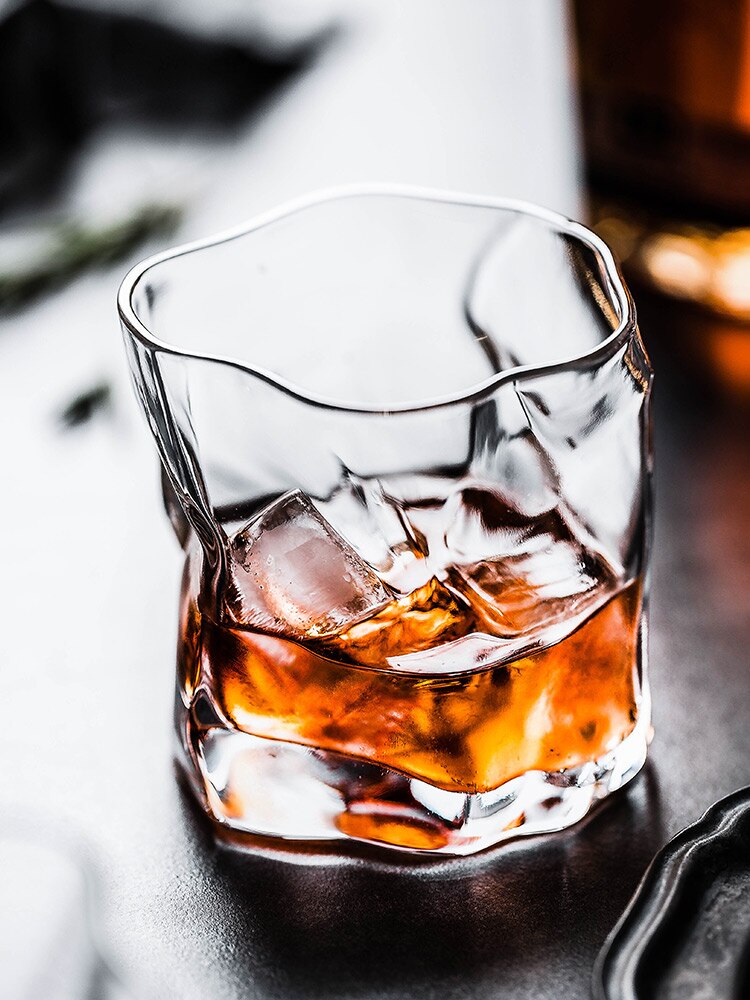Oussirro ultra helder kristal whisky glazen beker wijn brandewijn likeur bier water dikker wijnglas voor thuis bar feest