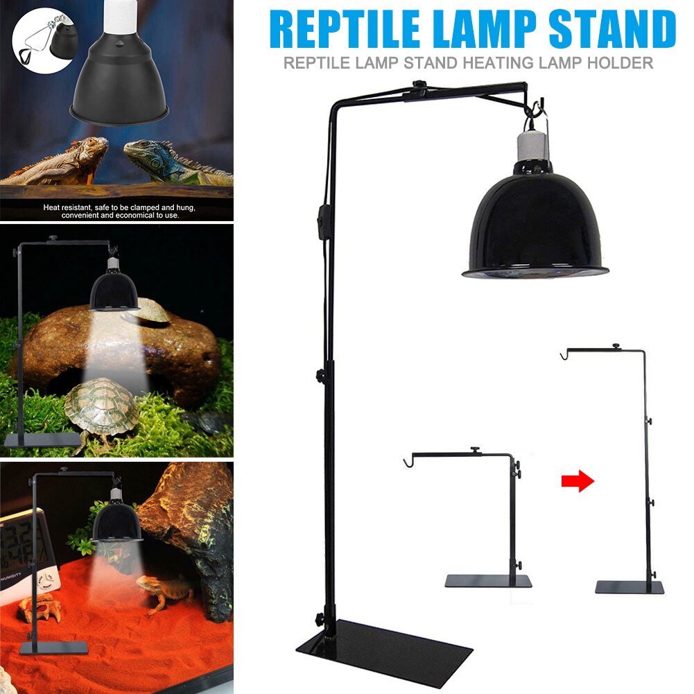 Newly Reptile Lamp Stand Heating Lamp Holder Adjustable Telescopic Metal Light Hanger Holder XSD88