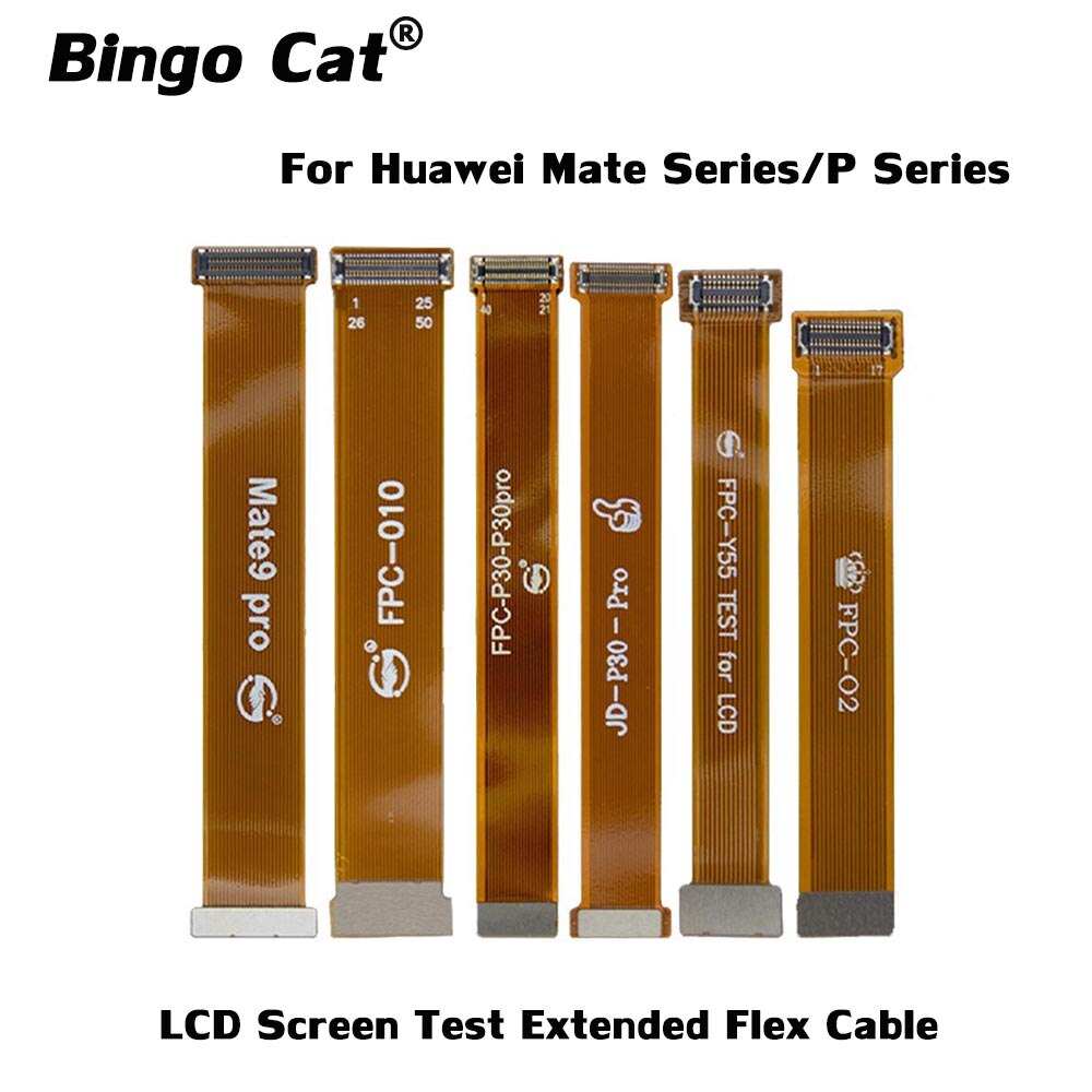 LCD Screen Test Extended Flex Cable Testing Ribbon For Huawei P20Pro P30Pro P40Pro Mate10Pro Mate20Pro Mobile Phone Flex Cable