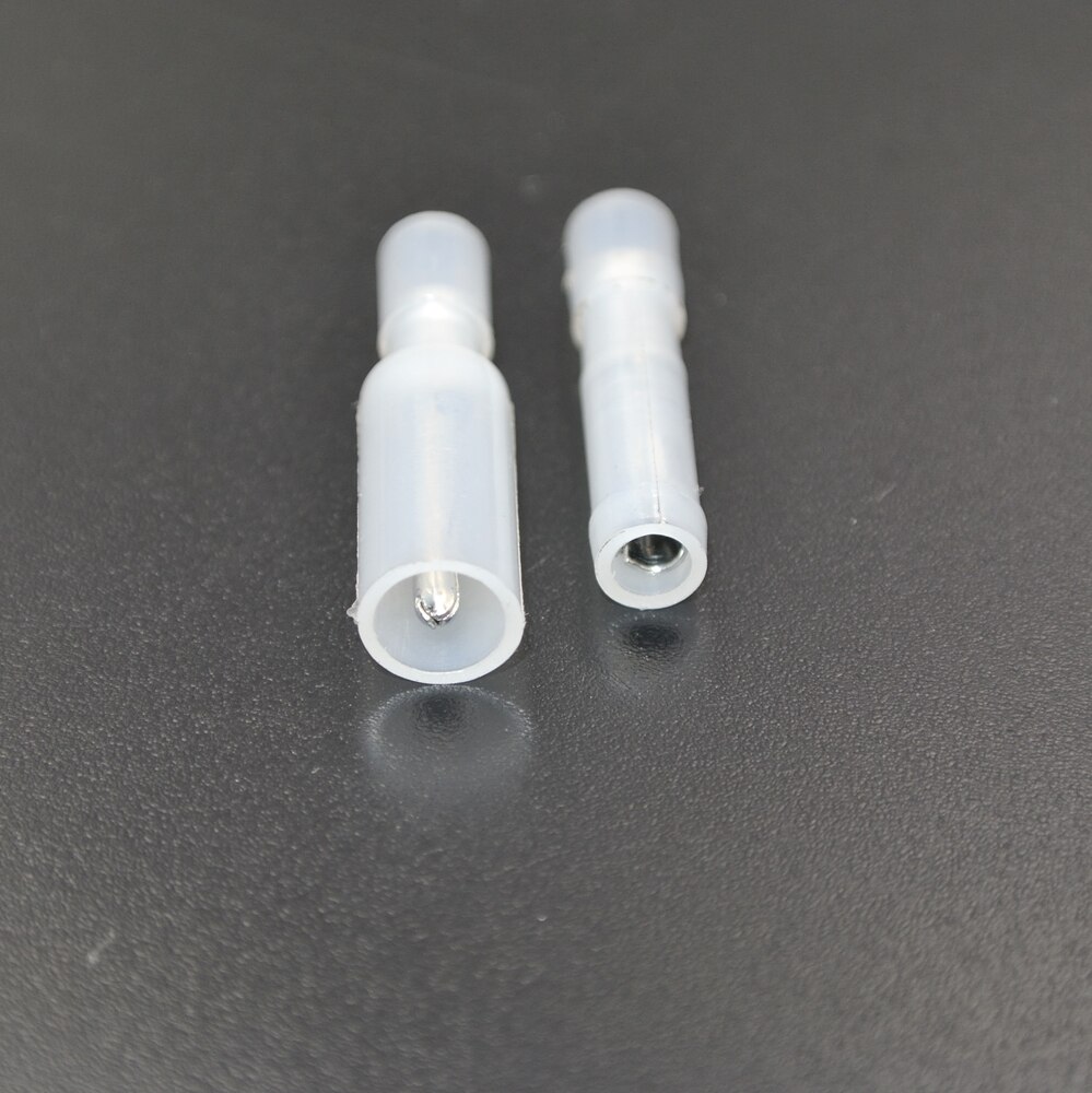 50Pcs Bullet Terminals Crimp Connector Elelctric Terminals for Wire Terminal Butt Splice Electrical Cable Conector