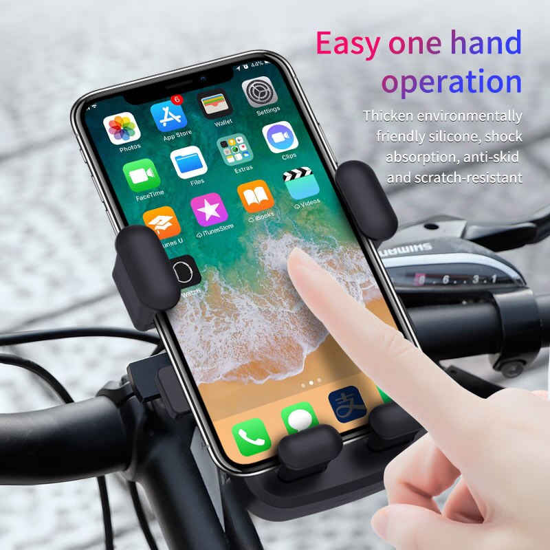 Support Téléphone Pour Vélo Et Moto - Universel 4.7-6.8 Pouces - Fixation Solide Anti-vibration
