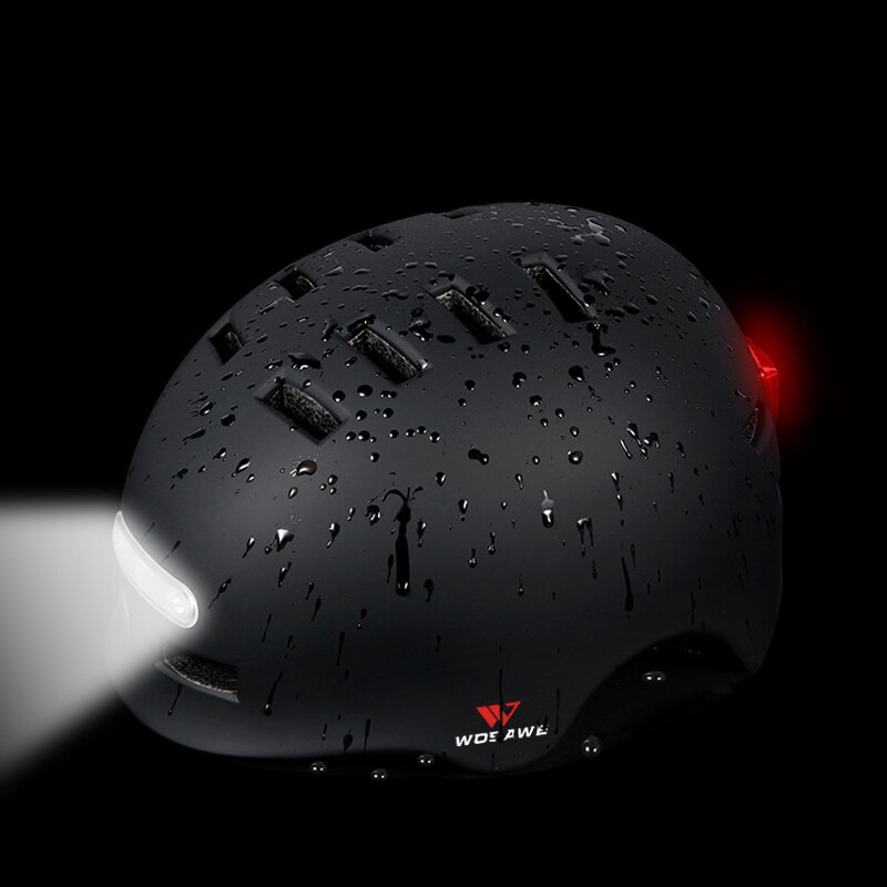 WOSAWE Light Cycling Helmet Bike General Helmet Mountain Road Bicycle MTB Luminous Safe Helmets Men Women Kids 54-61cm